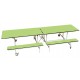 Rectangular Mobile Folding Bench Unit